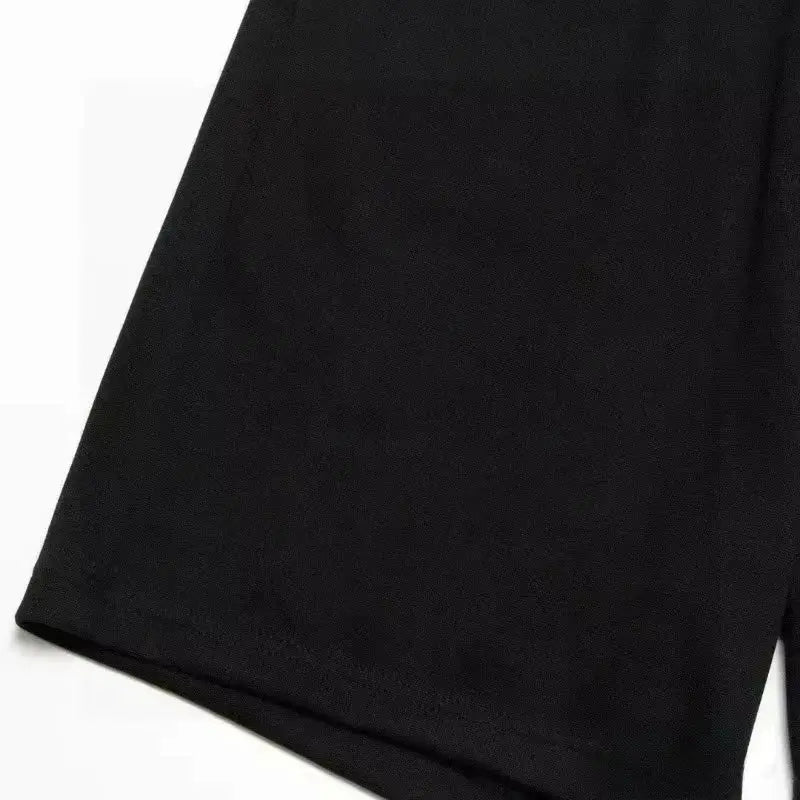 Black fitness shorts for men and women, casual sports shorts