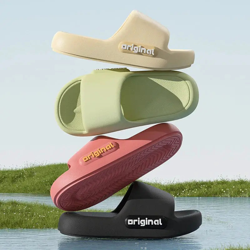 CloudStep Thick Bottom Cloud Slippers For Women With Platform Sole For All Day Comfort