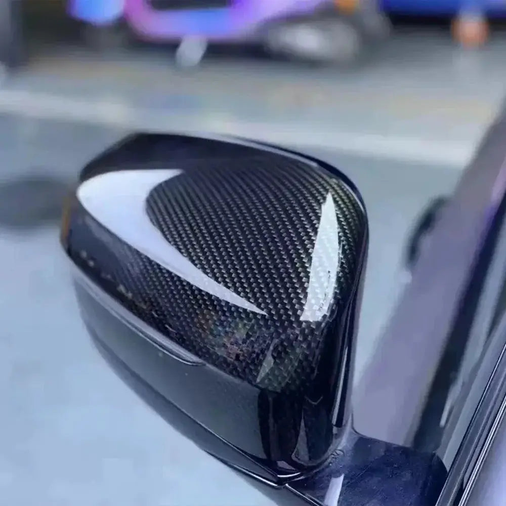 Simples Market 9D carbon fiber car side mirror glossy vinyl wrap, self-adhesive anti-scratch sticker