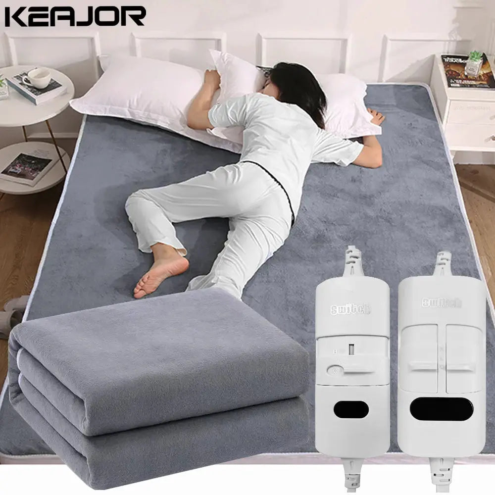Raugee Electric Blanket 220V Thicker With Automatic Thermostat Heating Blanket For Body Warmer And Room Use
