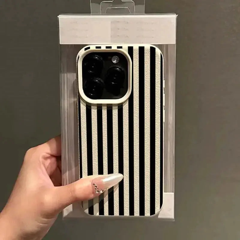 Colorful Striped Minimalist Silicone Phone Case For iPhone With Full Coverage And Textured Matte Finish For Secure Grip
