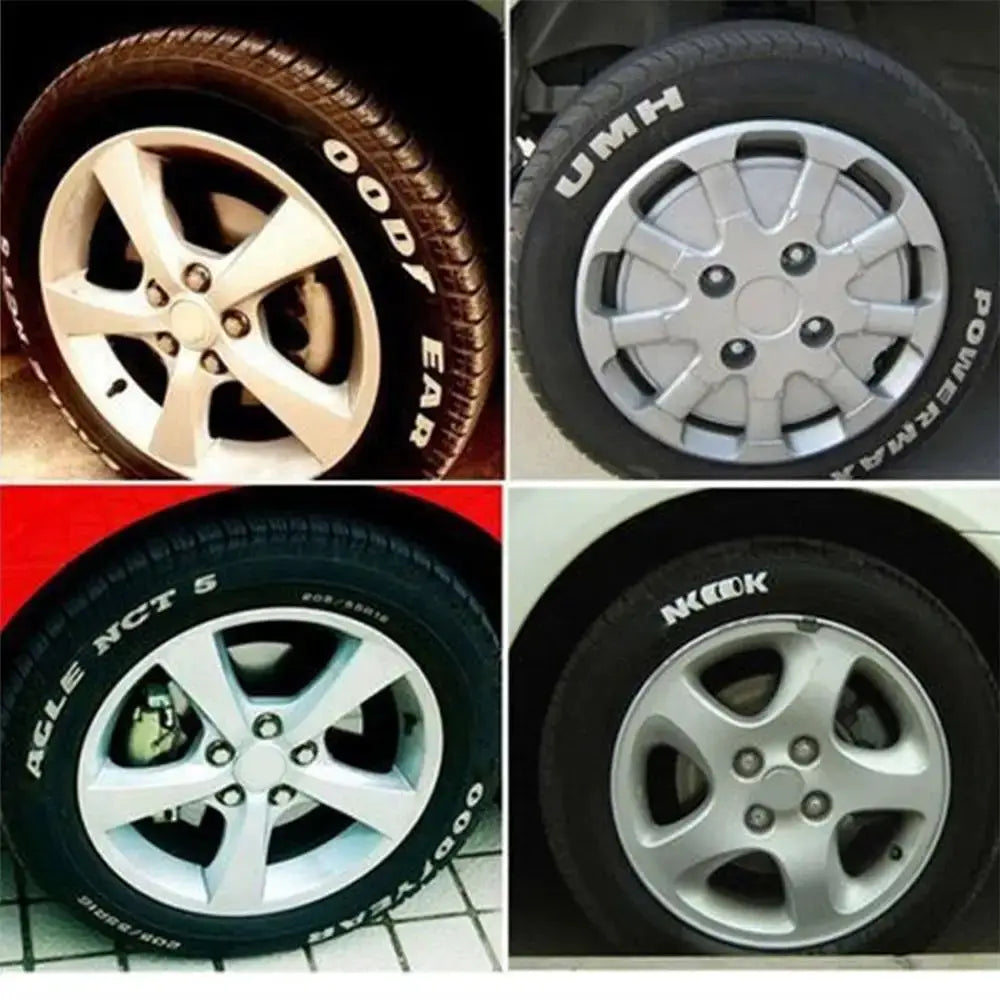 One Piece White Waterproof Tire Mark Pen For Auto Rubber Metal Permanent Paint Marker Graffiti Touch Up