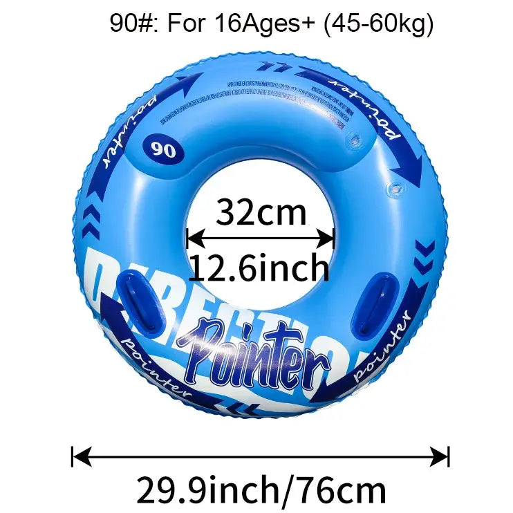 Double Balloon Inflatable Swimming Ring for Adults Beach Toys Pool Floaties Inner Tube Durable Comfort