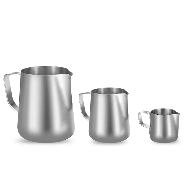 Stainless Steel Milk Frother Jug 100ml 350ml 600ml Frothing Pitcher For Coffee Latte Barista Espresso Maker Accessory