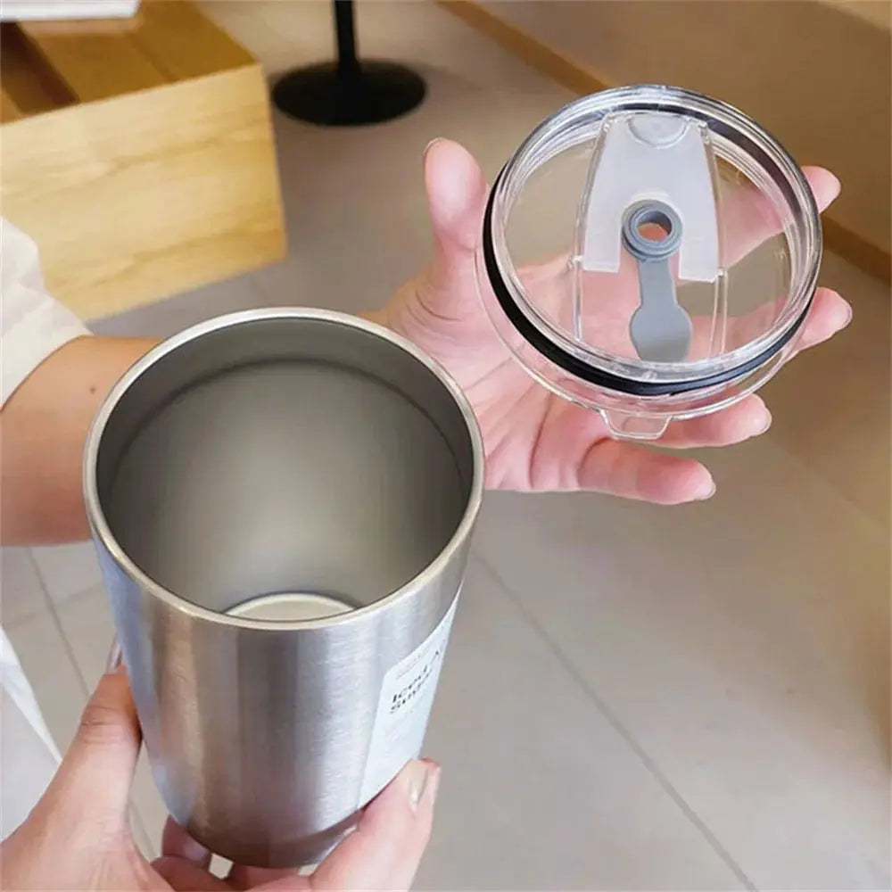 600ml Stainless Steel Thermos Bottle With Straw Insulated BPA Free