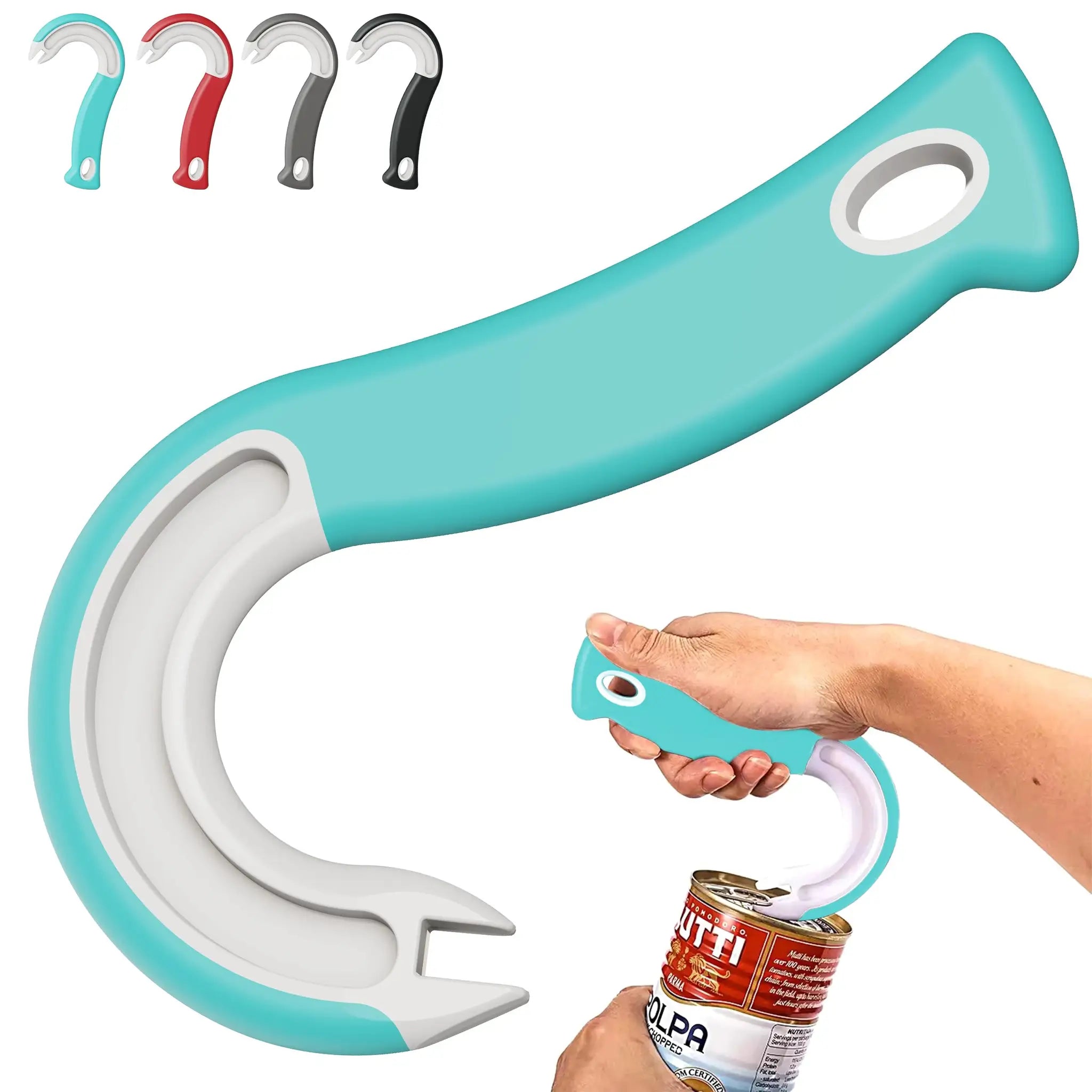 New Design Easy Grip Hook Can Opener Durable Plastic For Home And Restaurant Use Ideal Christmas Party Accessory