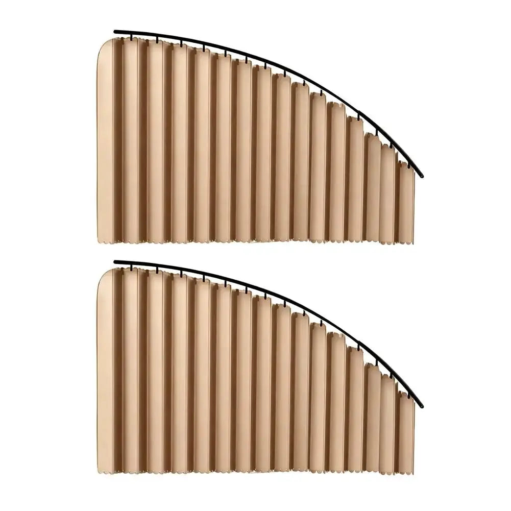 2pc beige car side window sun shades, foldable UV-blocking privacy shields for sedan and SUV