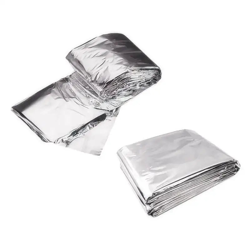 4 Piece Emergency Blankets Set For Outdoor Survival First Aid Military Rescue Kit Windproof Waterproof Foil Camping