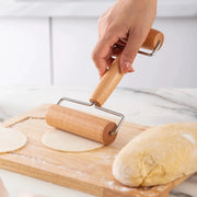 MapleWood Co Double Ended Rolling Pin Solid Maple Wood Labor Saving Roller Style Dough Roller For Effortless Rolling