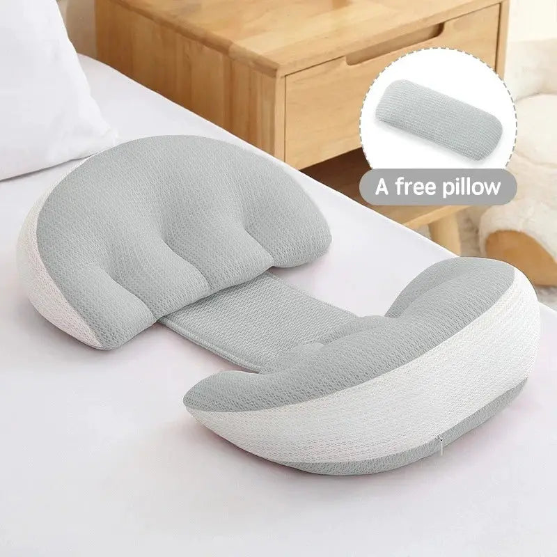 Pregnancy Pillow Set With Free Auxiliary Waist Support Pillow For Pregnant Women Cotton Body Pillow For Sleeping Comfort