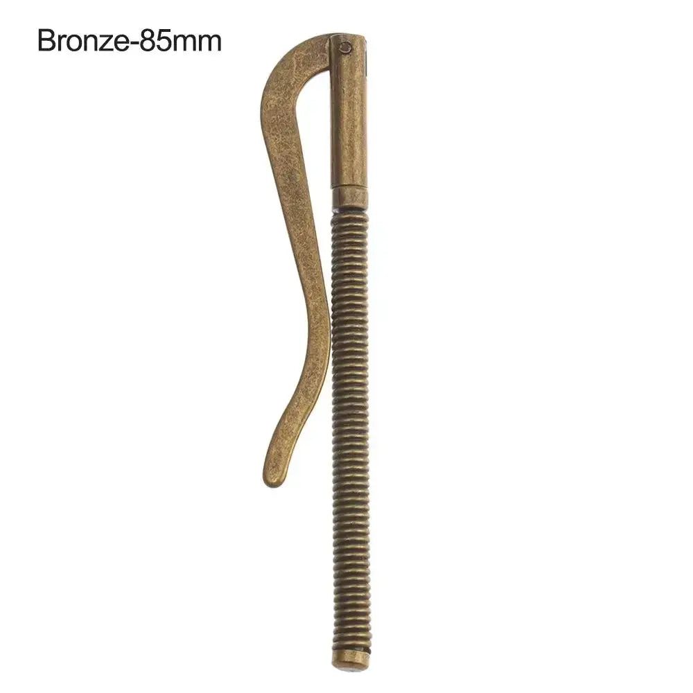 Bronze 85mm metal money clip with spring clamp for bifold wallet by Simples Market