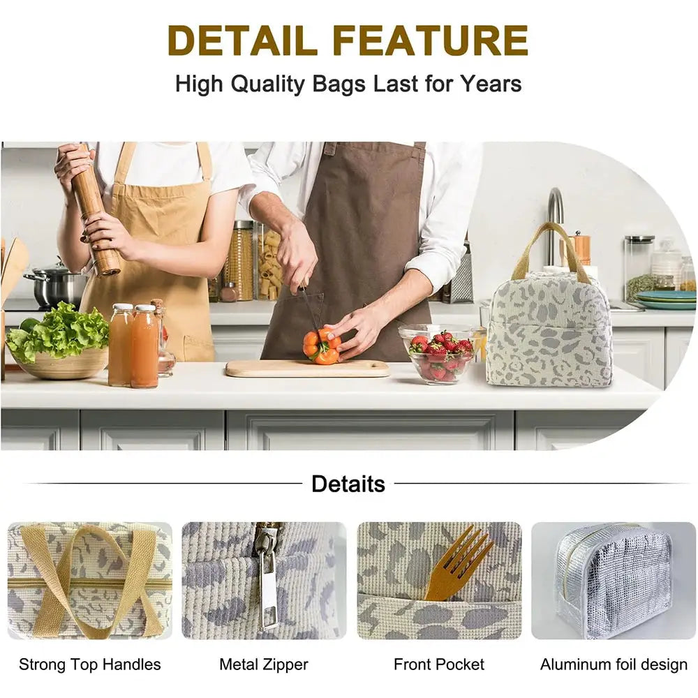 Ink Pattern Insulation Bag For Lunch And Bento Boxes Portable Lunch Box Bag For Outdoor Travel And Picnics