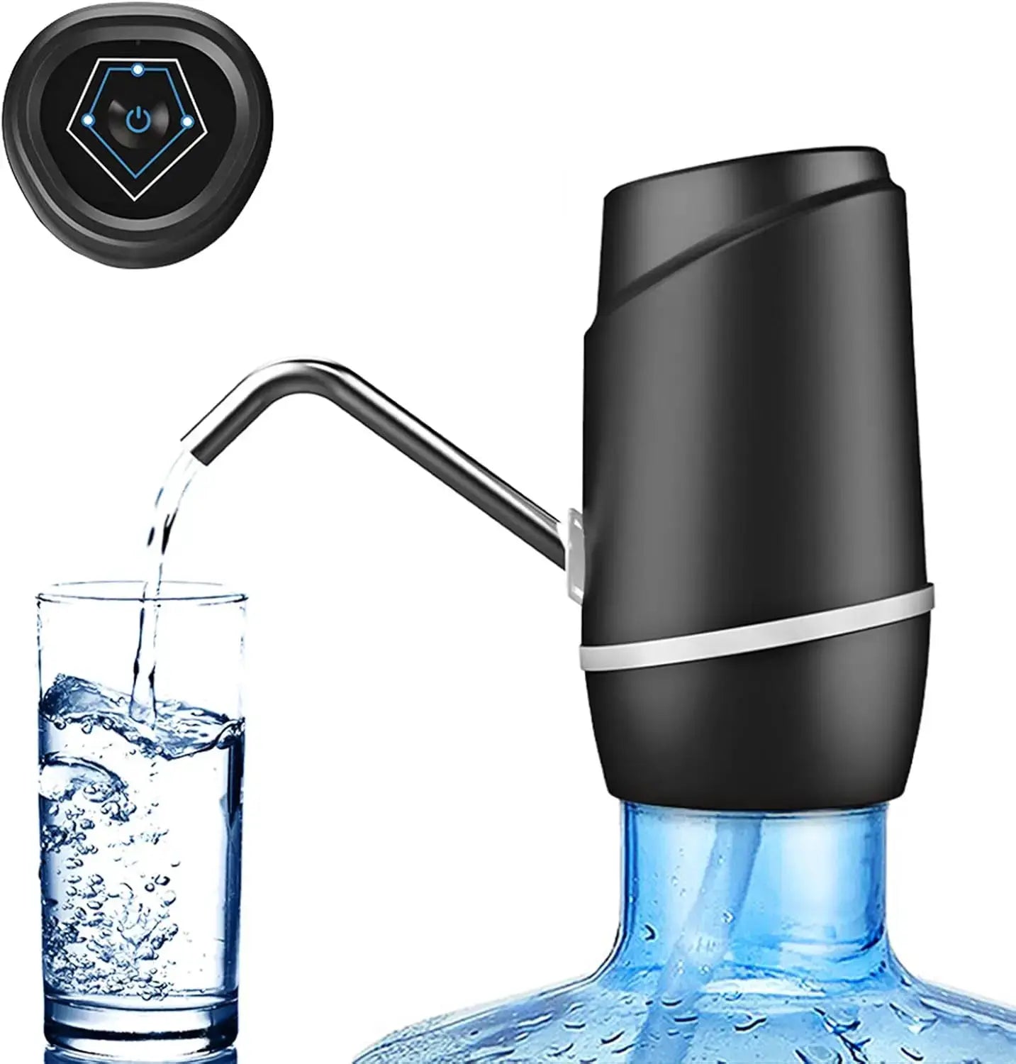 USB Rechargeable Water Bottle Pump With Auto Switch Dispenser