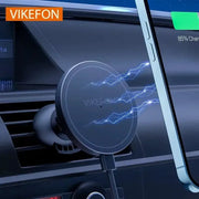 VIKEFON Magnetic Car Wireless Charger For iPhone 12 13 14 15 Pro Max
