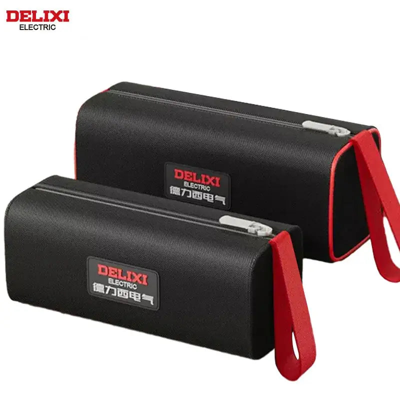 Delixi Electric Tool Bag 1680D Oxford Cloth Portable Storage Case for Electricians and Carpenters