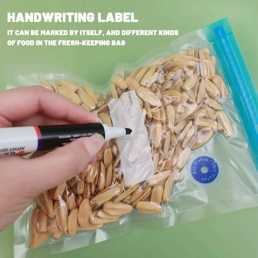 Vacuum Sealed Food Bags With Sealing Pump And Air Valve For Fresh Food Storage Small And Large Sizes 10 Or 20 Pack