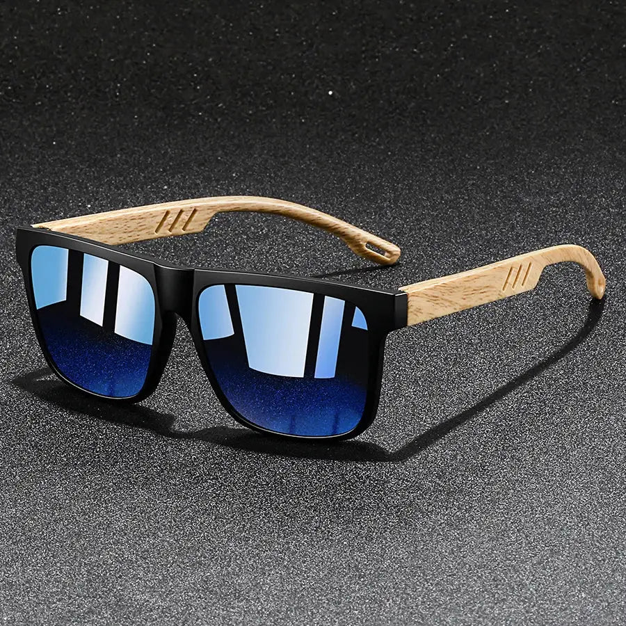 Vintage Square Frame Sunglasses Unisex UV400 Protection For Fishing And Driving Premium Outdoor Eyewear