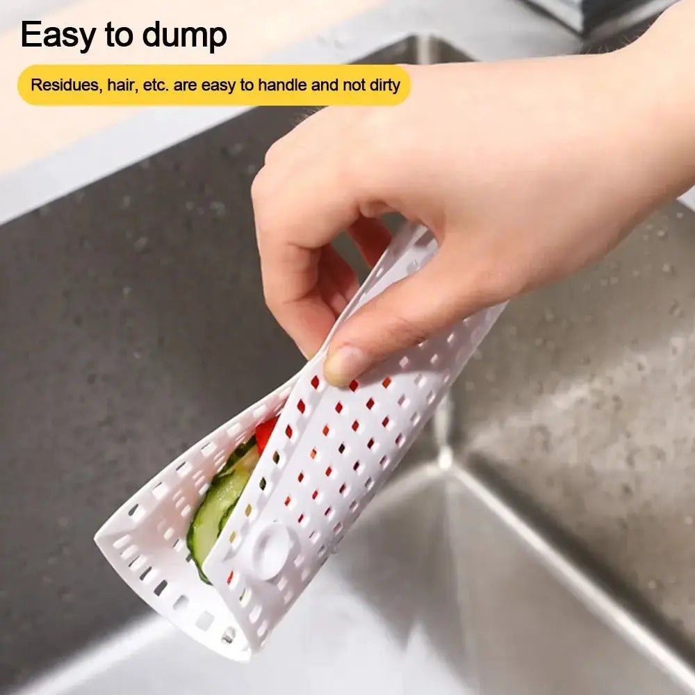 Simples Market kitchen sink strainer filter, white perforated plastic drain pad for anti-clogging