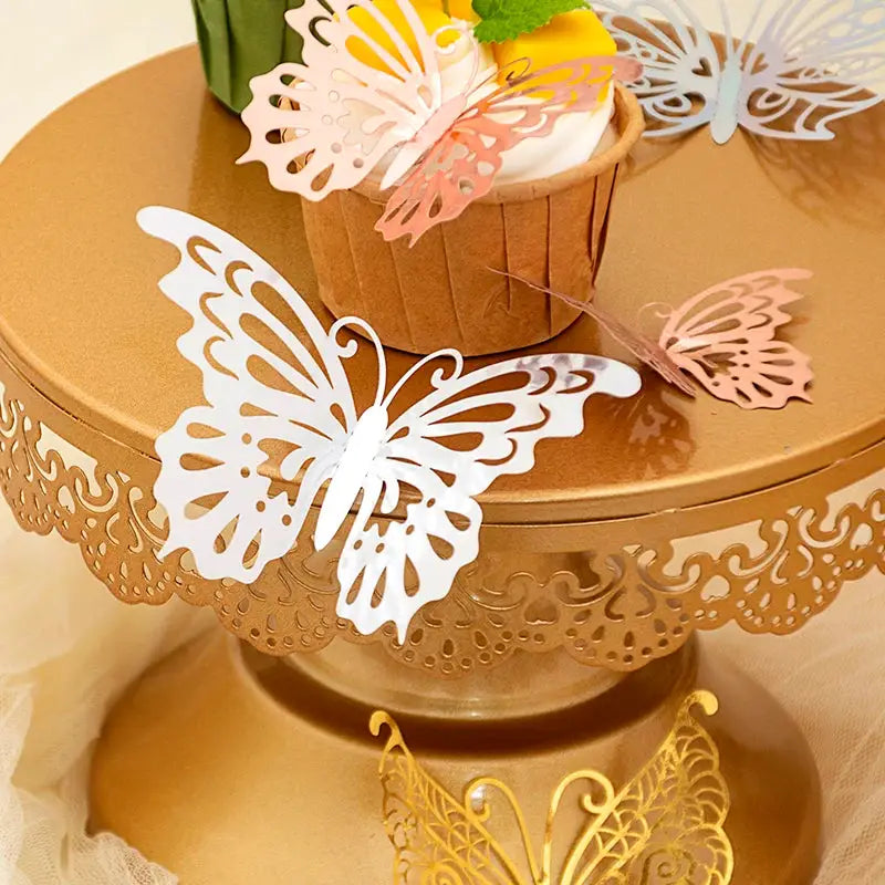 12 Piece Set 3D Hollow Butterfly Wall Stickers For Wedding Decor Children Room Living Room Kids Bedroom DIY