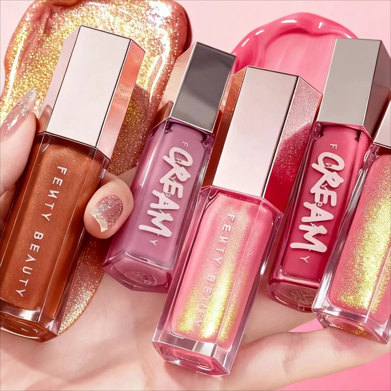 Fenty Beauty Lip Glaze Moisturizing Shine With Glitter Plumper For Beginners Everywhere