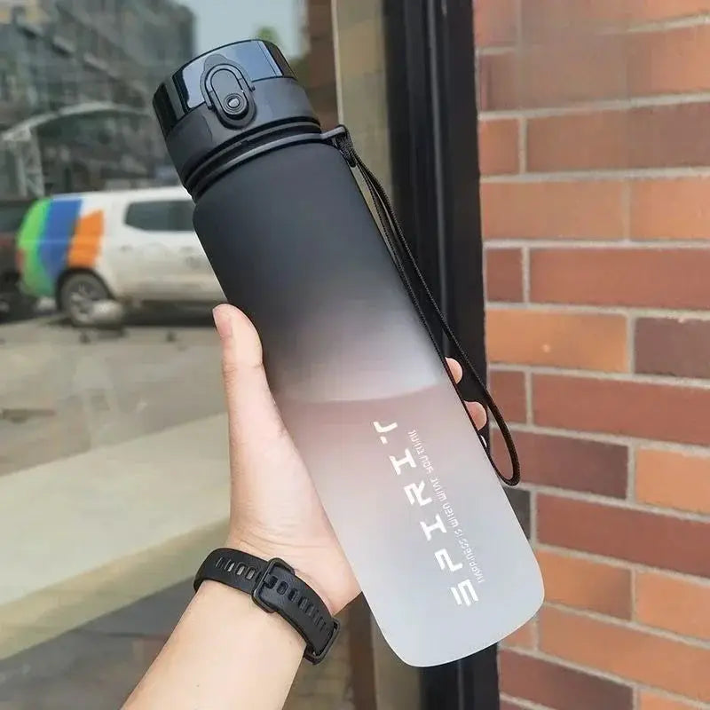 1 Liter Large Capacity Sports Water Bottle Leak Proof Colorful Plastic Cup for Outdoor Travel Gym Fitness Jugs