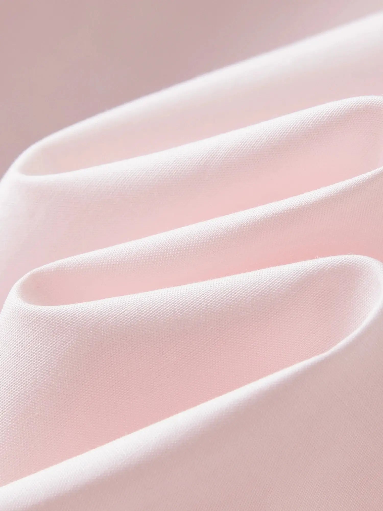 FSLE Premium Series women's cotton shirt fabric in pale pink, close-up texture