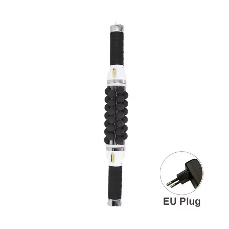 Simples Market 40W high-frequency rolling bead massager with EU plug; black bead roller with white ends