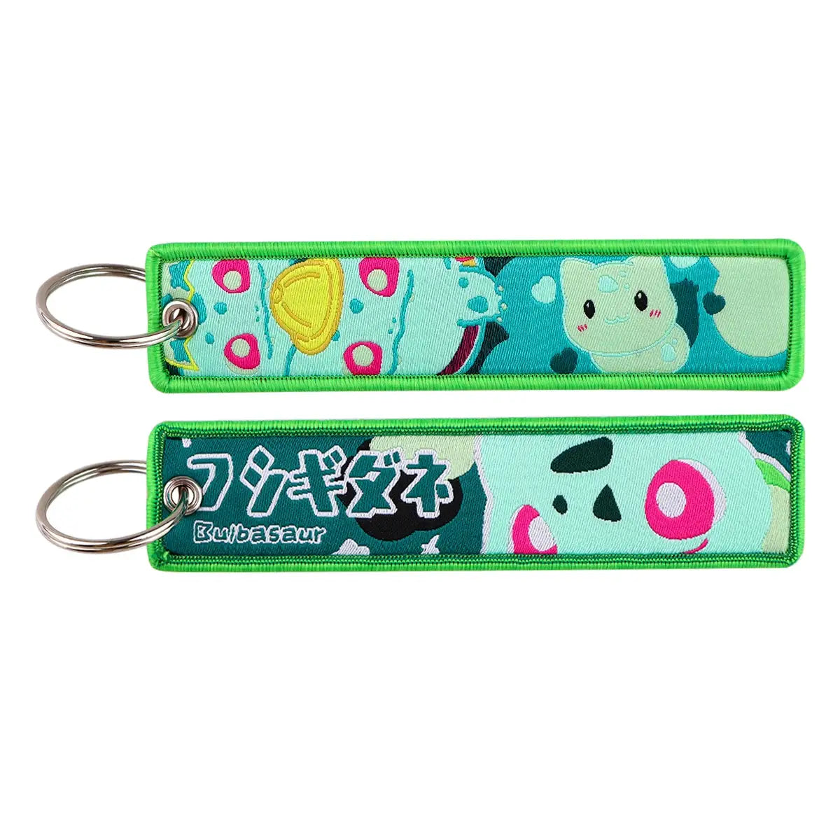 Gengar and Mewtwo Anime Keychain Zinc Alloy Double Sided Key Tag for Keys Car Motorcycle Gift for Men Women