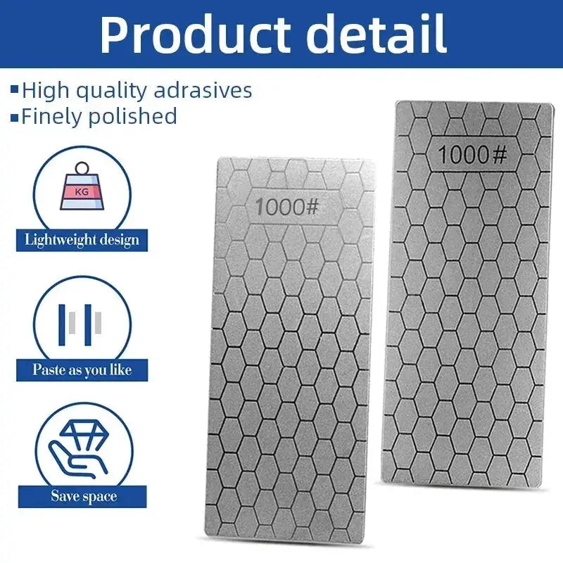 MYVIT Diamond Sharpening Stone 600 1000 800 Grit Whetstone Ultra Thin Honeycomb Surface For Knives And Tools