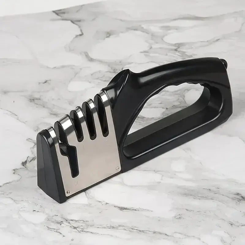 Kitchen 4 Segment Knife Sharpener Multifunctional Portable Non Slip Base For Household Kitchen Gadgets Accessories