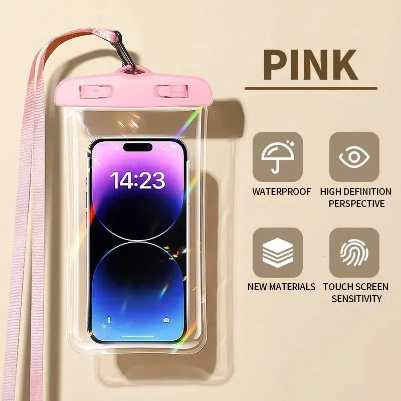 Waterproof Phone Pouch Dry Bag Case For Phone Water Sports Beach Pool Skiing Diving Underwater Protection