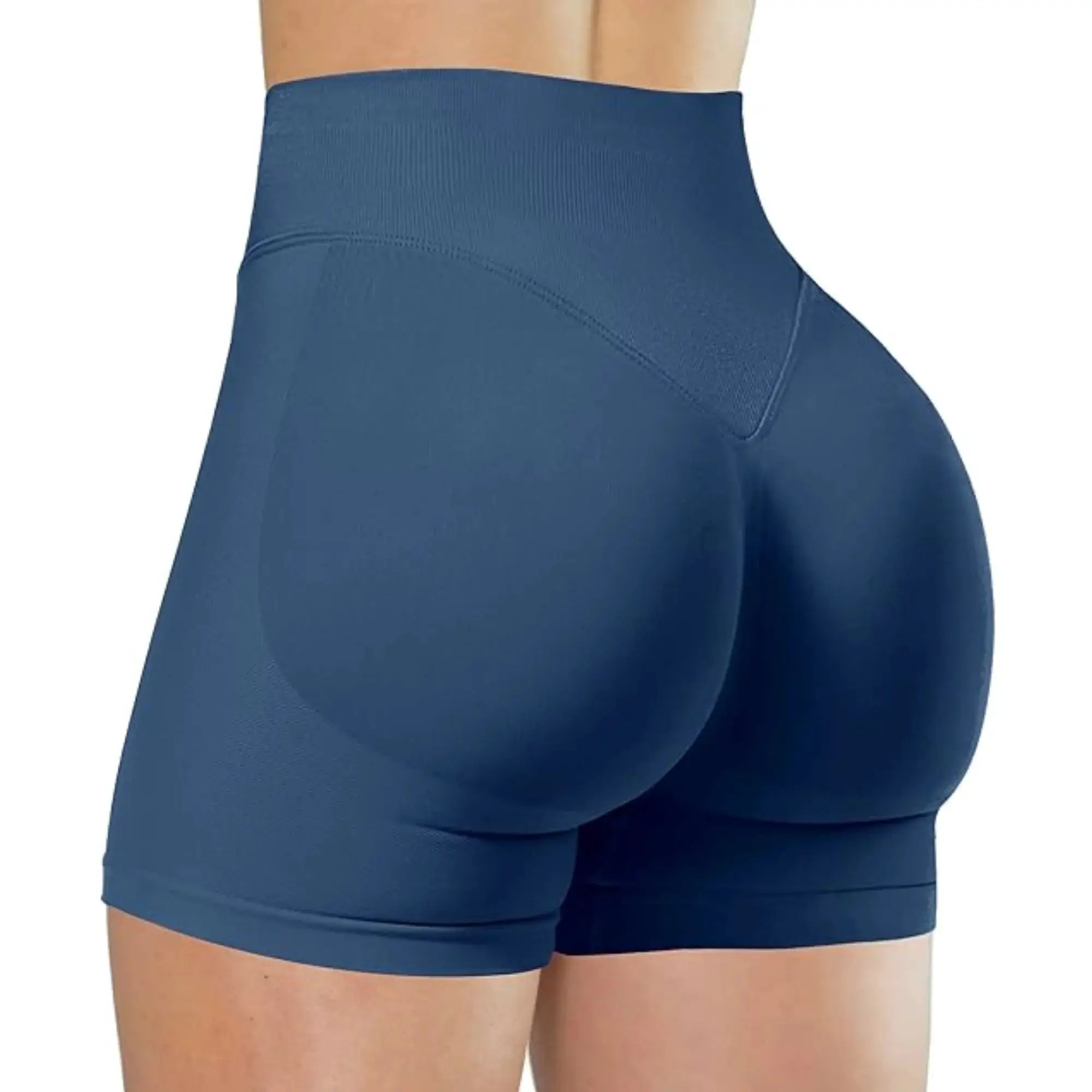 FlexiFit Summer High Waisted Yoga Shorts Snug Booty Lifting Seamless Knit Fit For Running And Yoga