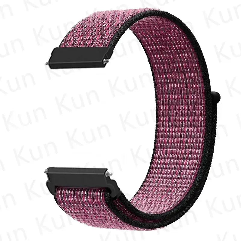Pink nylon loop watch strap for Redmi Watch 5 Active/Lite (20mm/22mm) by Simples Market