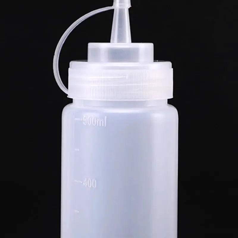 500 Ml Plastic Pointed Mouth Squeeze Type Sauce Bottle Dustproof For Sauces Dressings Condiments Eco Friendly Materials
