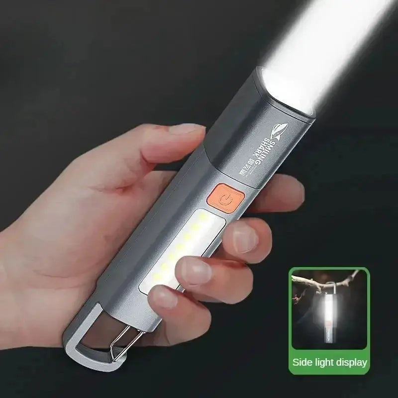 Mijia Outdoor Flashlight Rechargeable High Power Light With Adjustable Focus And Long Range Floodlight Side Lights