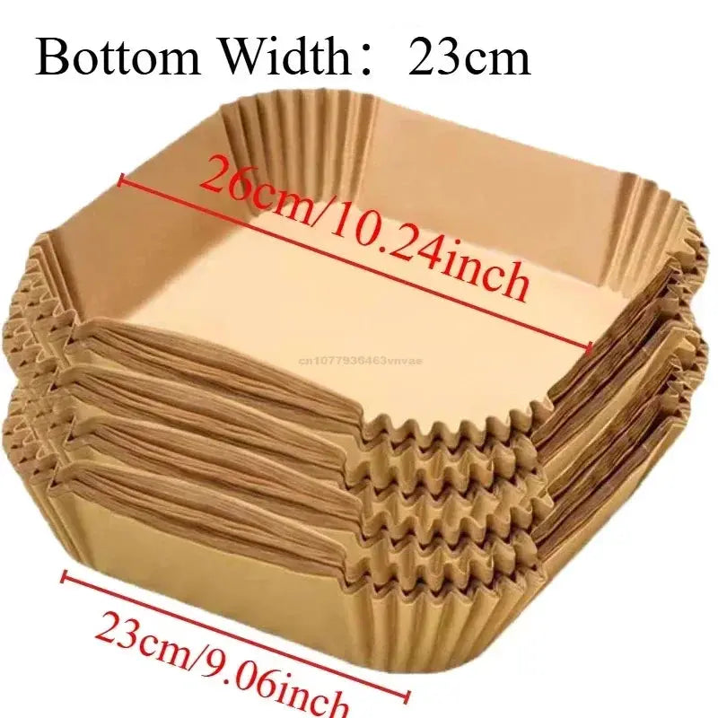 Nonstick Air Fryer Parchment Paper Liners Disposable Baking Papers For Air Fryer And Microwave Oven