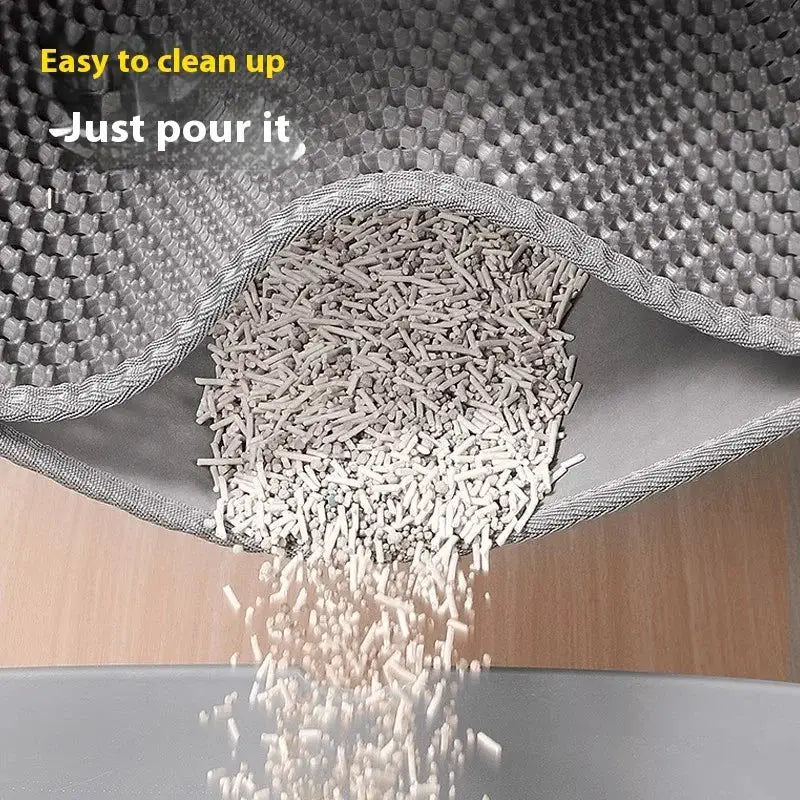 Extra Large Cat Litter Mat Heavy Duty Waterproof Two Layer Non Slip Washable Floor Protector For Litter Box