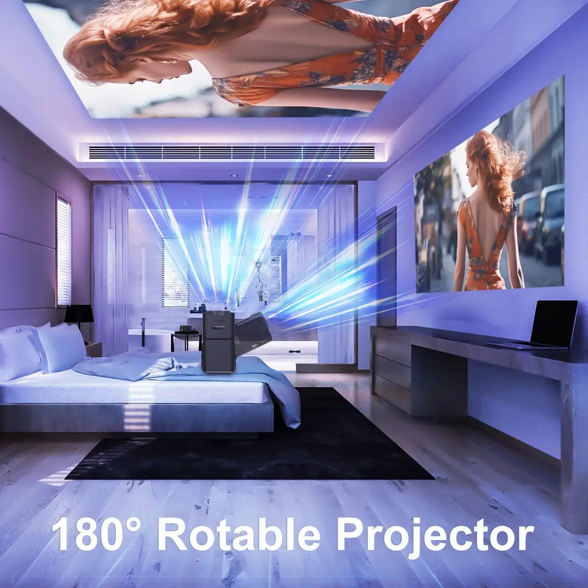 Magcubic HY320 1080P Android 11 Compact Projector 390 WiFi 6 BT5