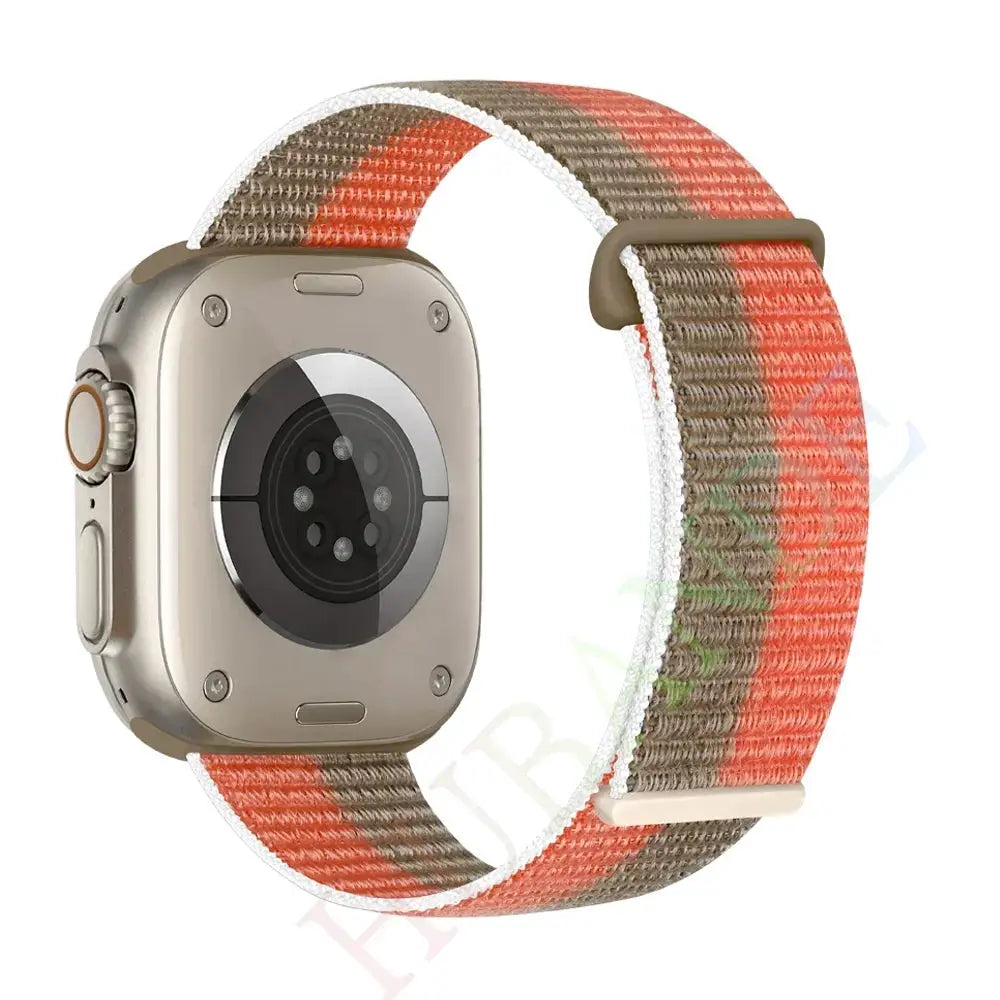 Nylon Strap for Apple Watch 10 42mm 46mm Ultra 2 49mm Breathable Replacement Wristband for IWatch 9 8 7 6 5 4 3SE 45mm 41mm 44mm