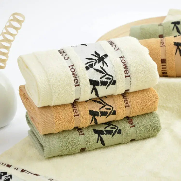Simples Market bamboo fiber hand and bath towel set in assorted colors (34x74cm/70x140cm)