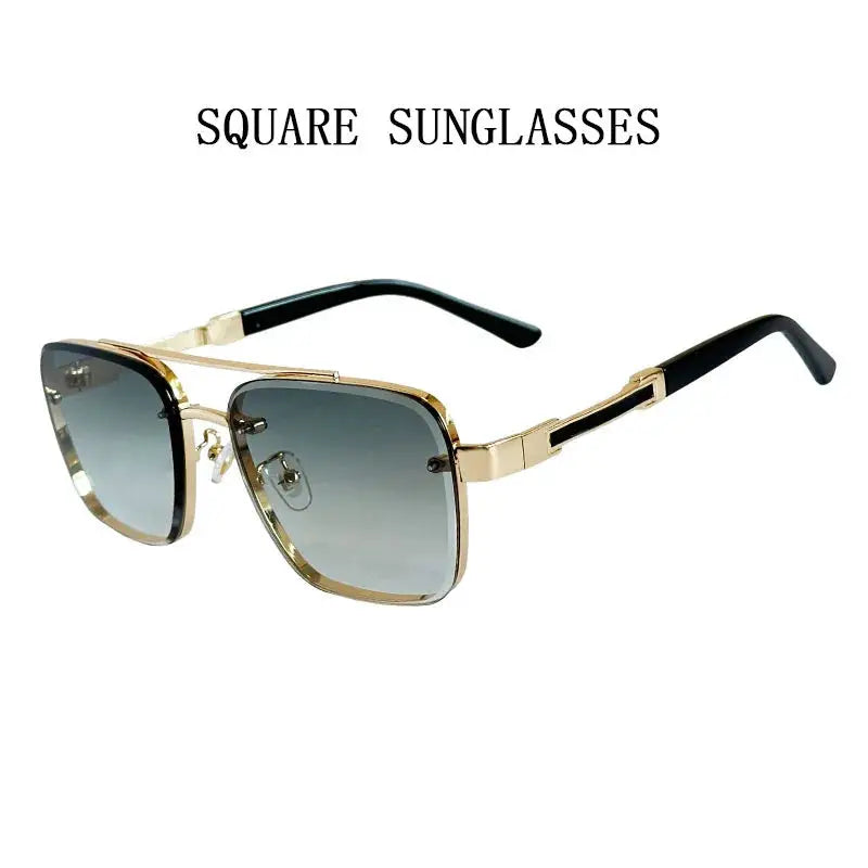 NovaLux Unisex Square Sunglasses Luxury Vintage Design With Lightweight Aluminium Magnesium Frame TAC Lenses