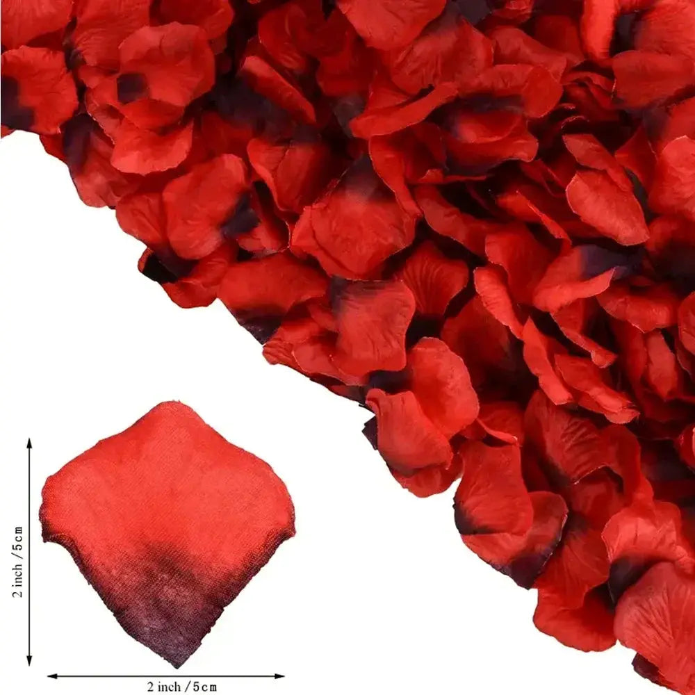 Colorful Artificial Rose Petals 100 To 10000 Pieces Red White Gold Nonwoven Silk Like Fabric Wedding Party Valentine Decor