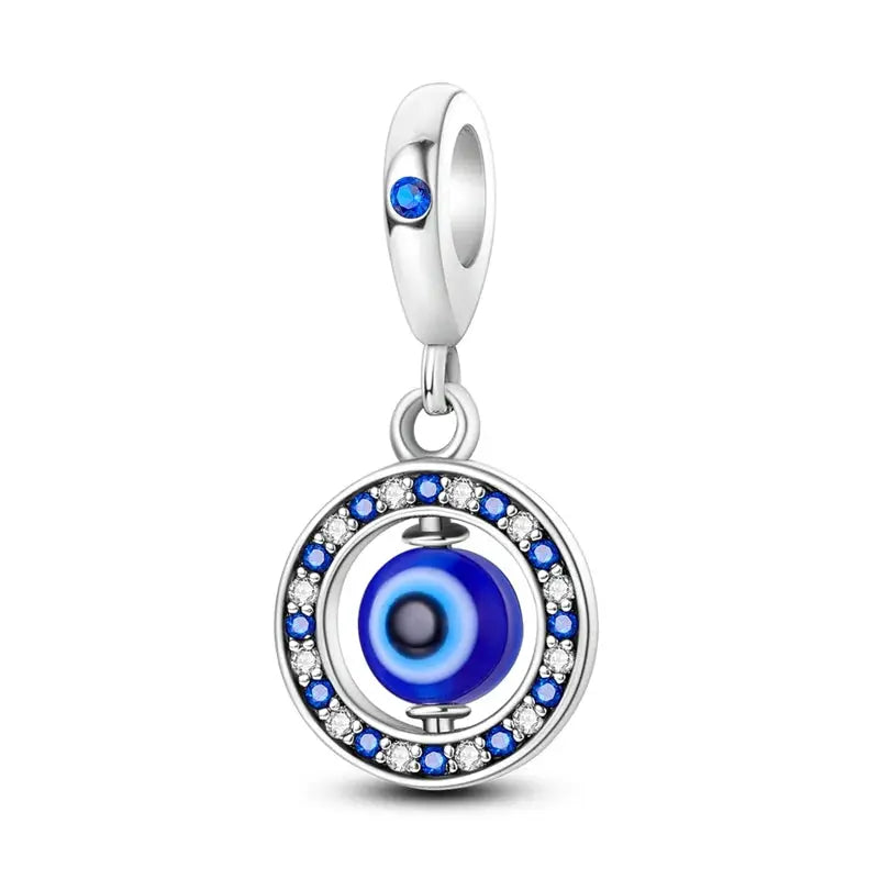 Silver Tone Sunflower And Four Leaf Clover Charm Pendant For Women Bracelet Jewelry Making
