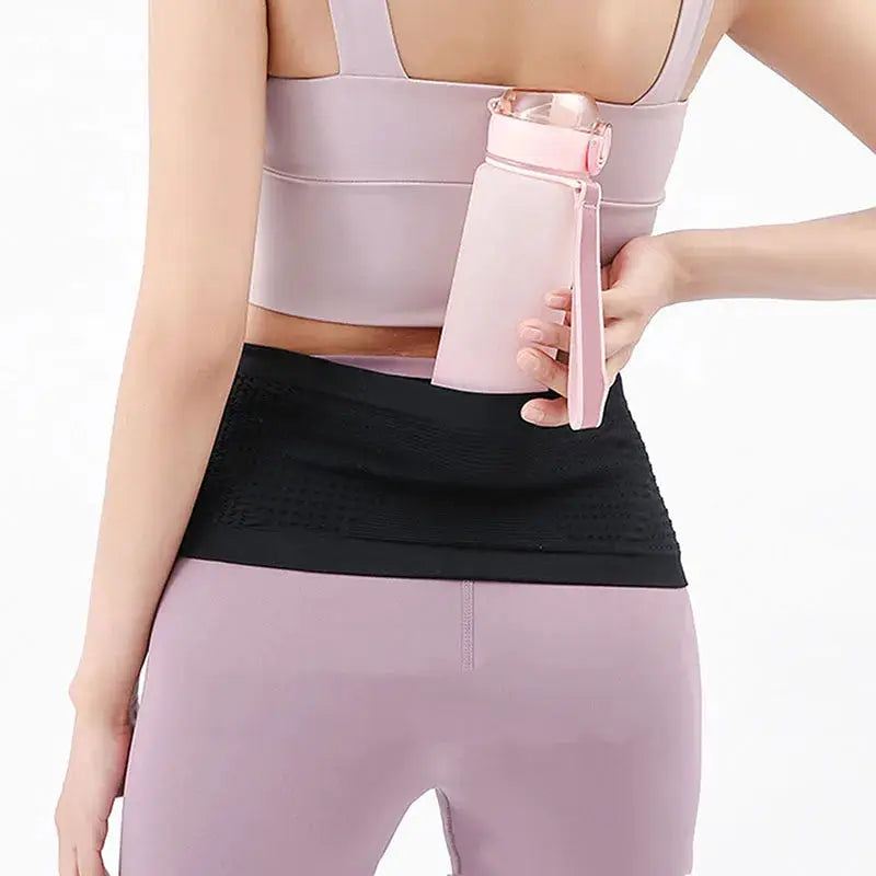 Seamless Invisible Running Waist Belt Bag Portable Lightweight Unisex Phone Carry Bag For Running Cycling And Gym