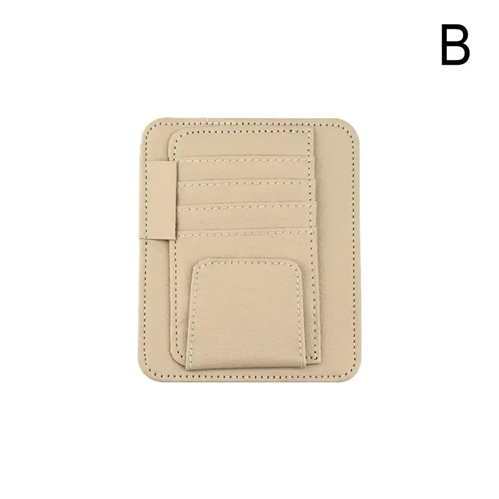 Car Sun Visor Organizer With Multi Pocket Design For Sunglasses And Business Cards And Small Essentials In Auto Interior