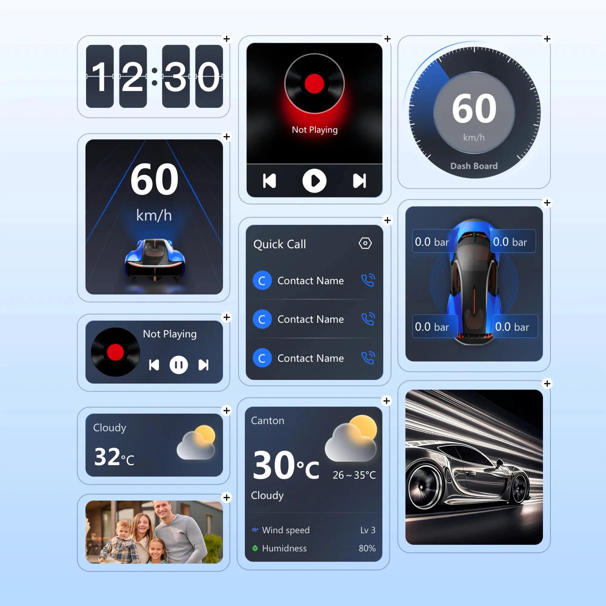 OTTOCAST P3 OttoAibox CarPlay AI Box by Simples Market wireless Android Auto infotainment collage of car UI screens