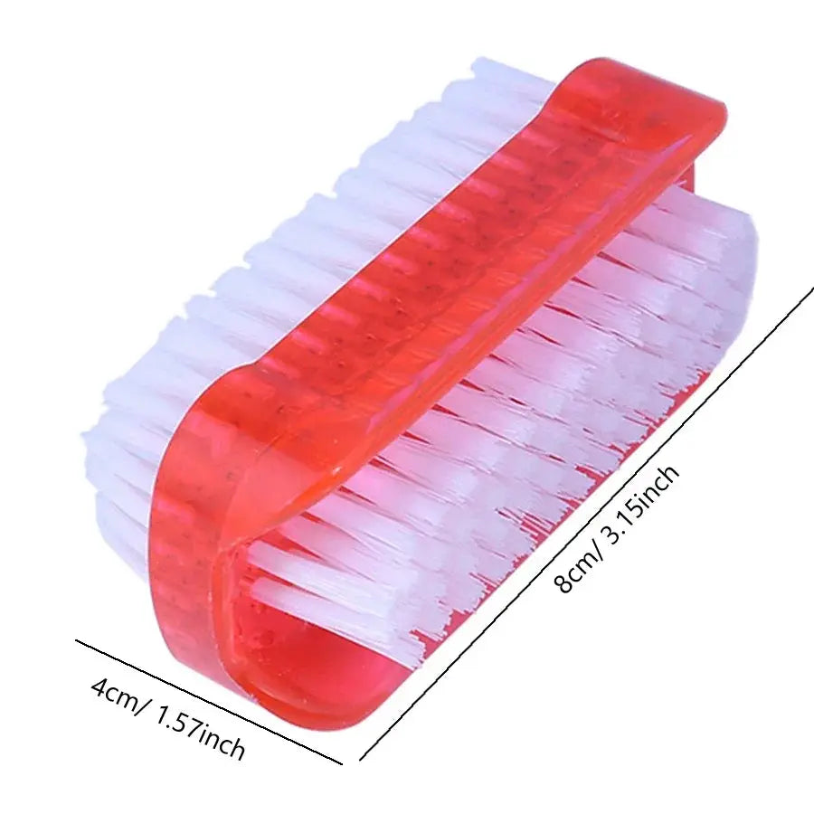 NailGlow Pro Double-Sided Nail Cleaning Brush For Manicure And Pedicure Gentle Yet Thorough Cleaning