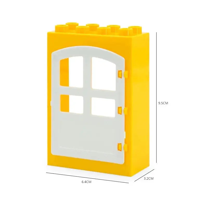 Big Building Blocks Houses Kit With Doors Windows Walls And Roof Compatible With Large Bricks Boys And Girls Toy Gifts