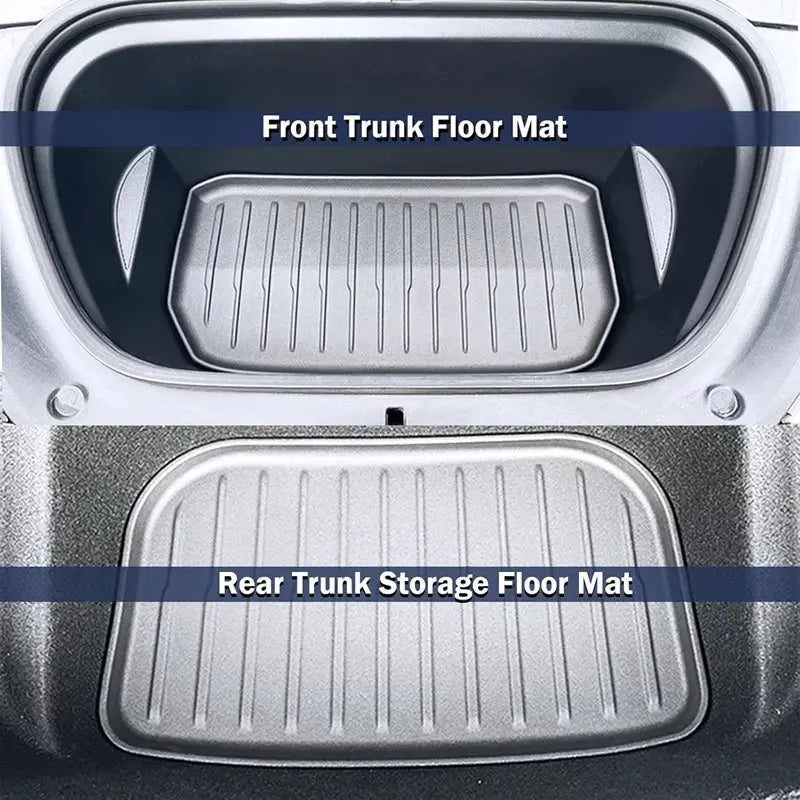 Simples Market front and rear trunk floor mats for Tesla Model Y Juniper 2025, TPE