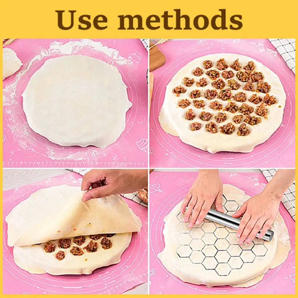Aluminum Alloy Dumpling Mold 37 Wonton Press Machine Metal Dumpling Pressing Tool Kitchen Easy To Use